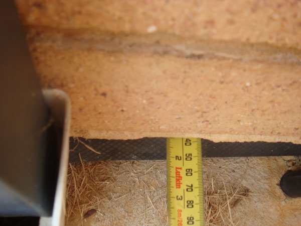 Building Inspection reveals brick overhang